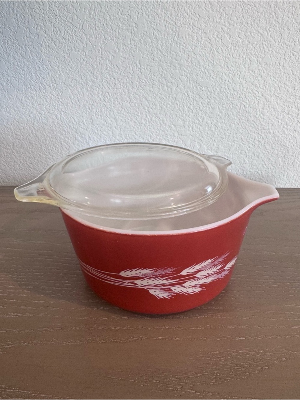 Vintage Pyrex Autumn Harvest Model 473-B Round Casserole Dish with Lid